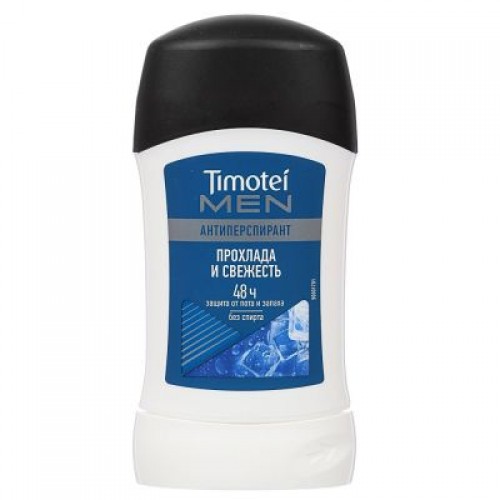 TIMOTEI MEN антиперспирант-карандаш Прохлада и свежесть 30мл